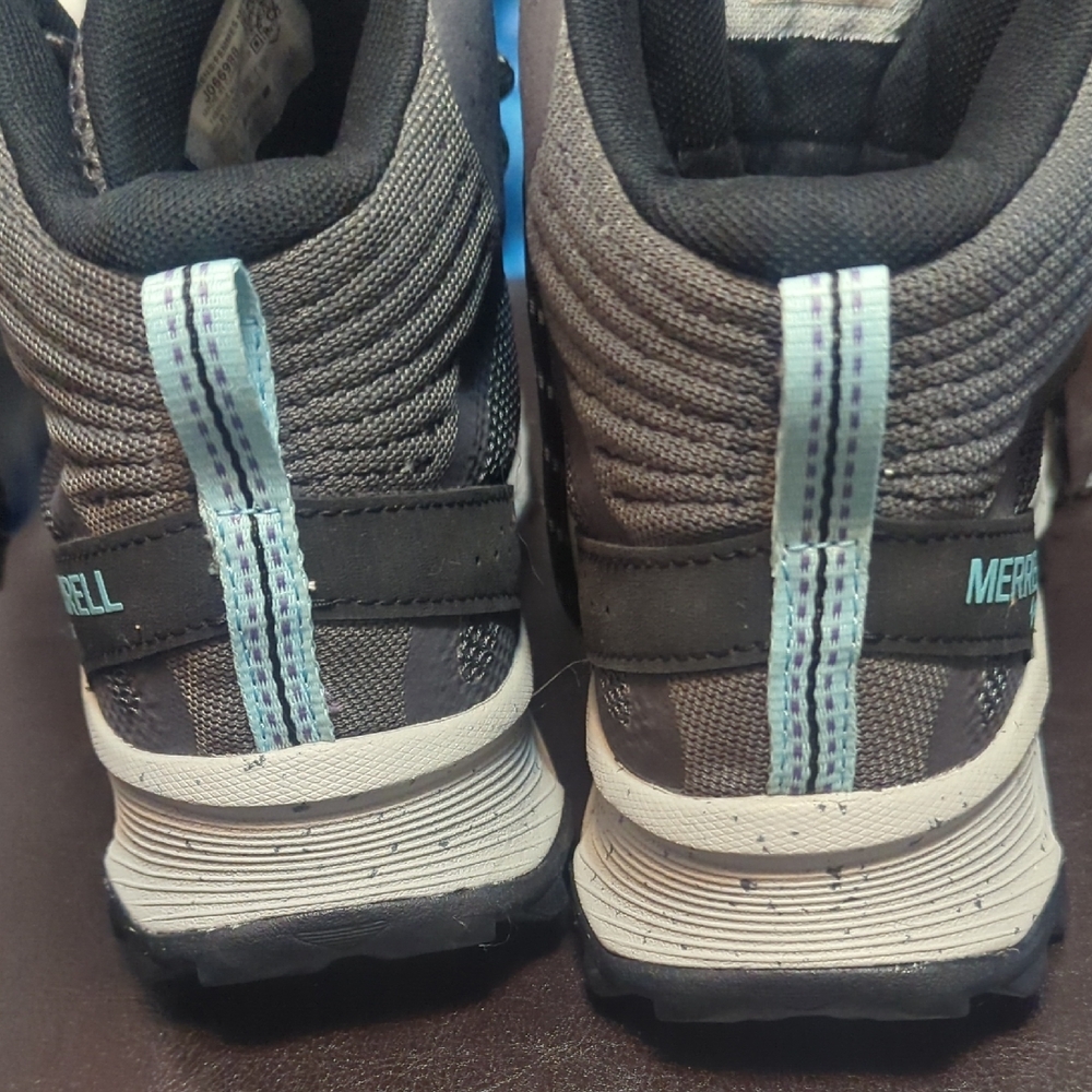 Merrell Charcoal and Teal Women's Boots Size 7 - Picture 7 of 8